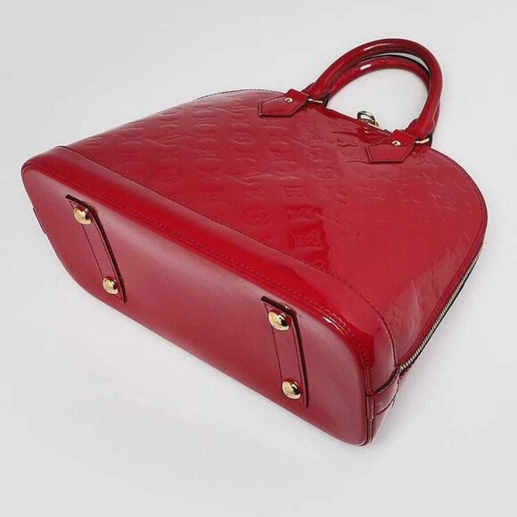 Louis Vuitton Rose Indian Monogram Vernis Alma PM Bag - Picture 3 of 12